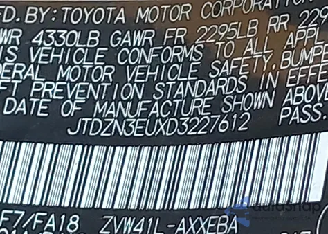 2013 Toyota Prius V Two из США, поврежденный, VIN JTDZN3EUXD3227612